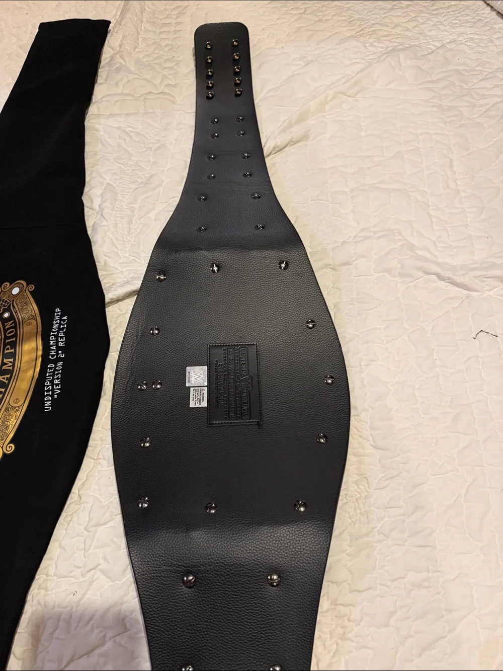 Champion Black and Gold Wrestling Championship Belt